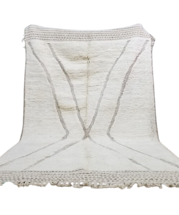 Gorgeous White Moroccan rug- Custom made