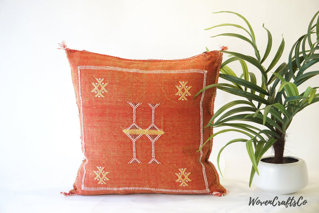 Moroccan Cactus Silk Pillow Cover 20x20