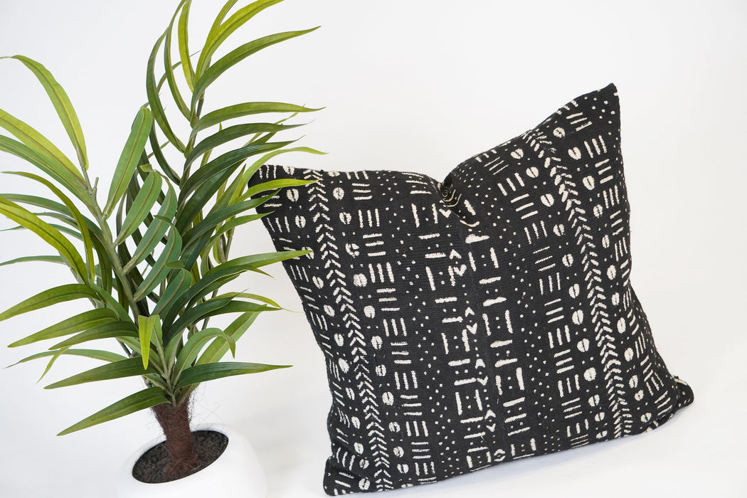 Unique Mudcloth Pillow 18X18, African Decorative pillow