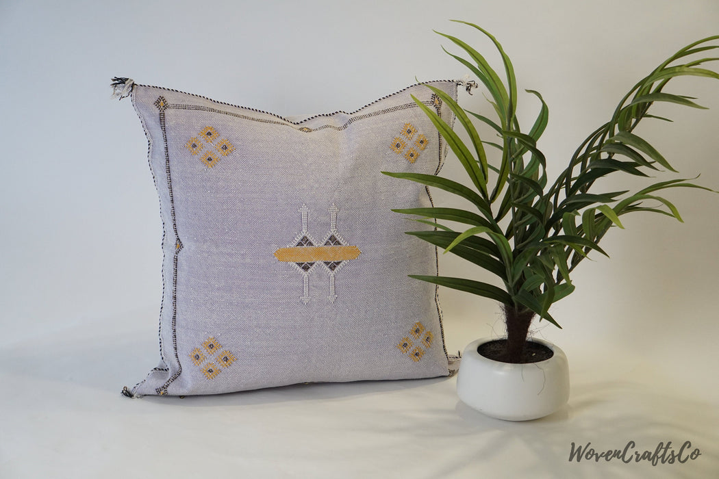Lilac Moroccan Pillow cover 22x22