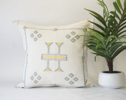 White Moroccan Pillow cover 20x20