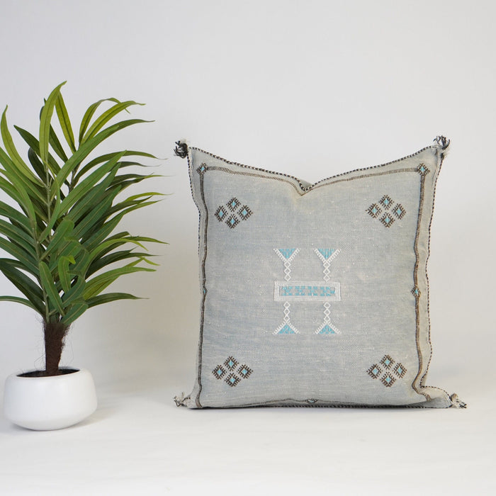 Moroccan Cactus silk throw Pillow 20x20