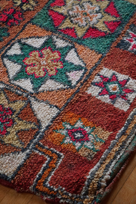 Boujaad brick color rug