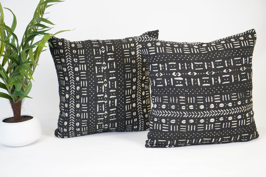 Unique Mudcloth Pillow 18X18, African Decorative pillow