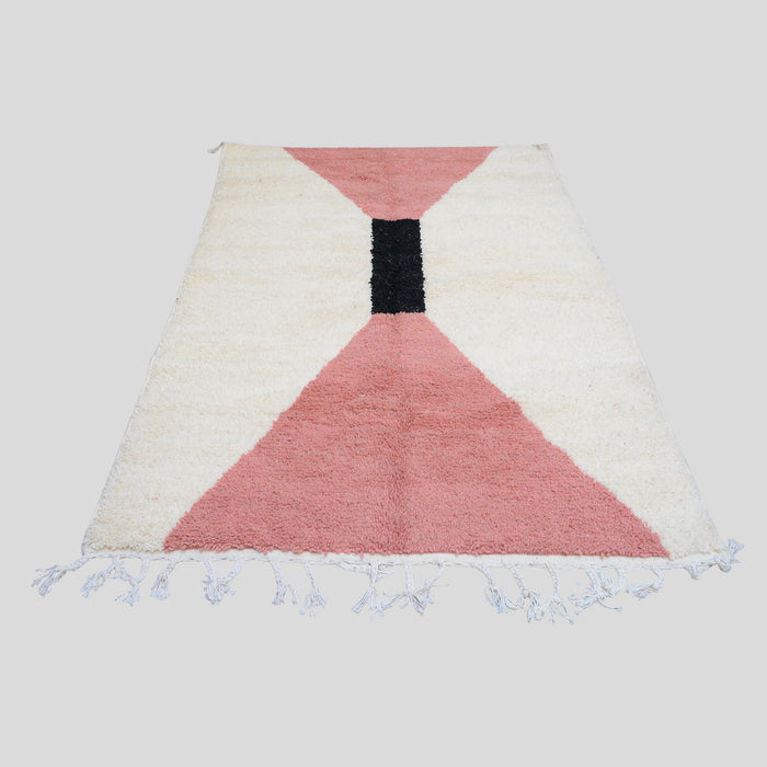Soft minimalist Moroccan rug