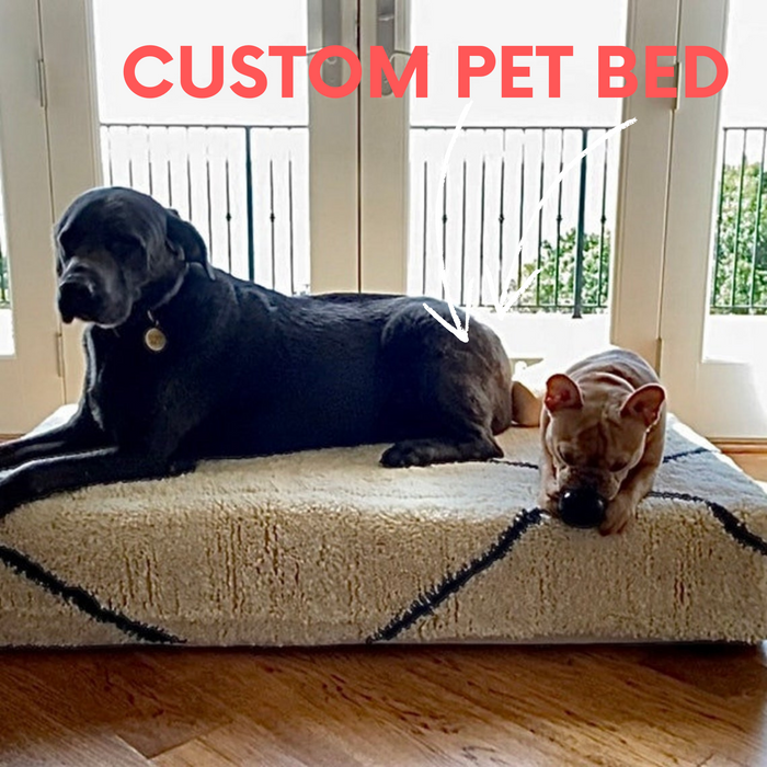Custom size floor pouf, mattress, chair pad, bench or bed cushions - personalized and made to order.