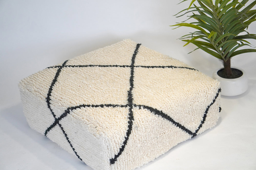 Square Floor Pillow Cushion | Moroccan Pouf