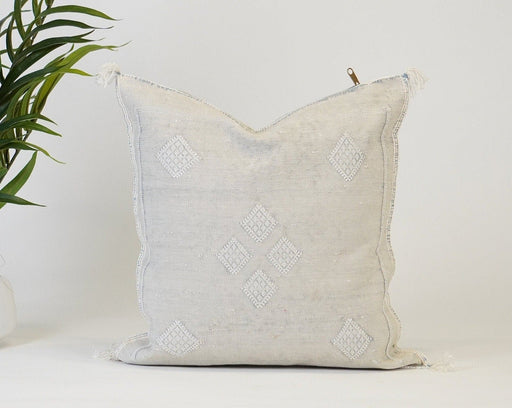 Ivory Moroccan Pillow Cover