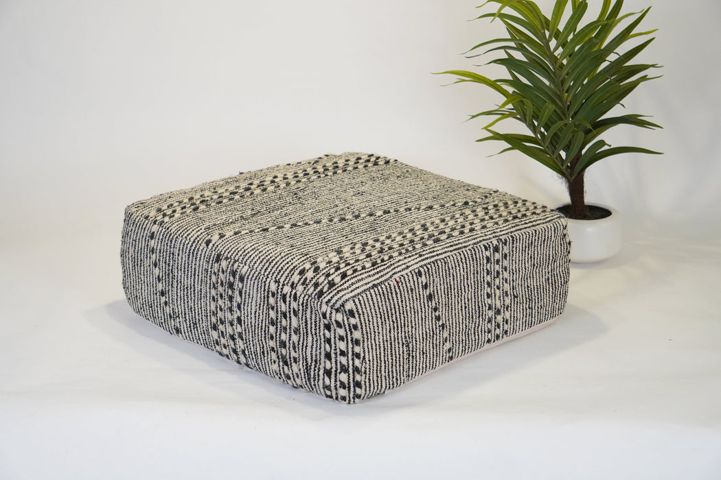 Kilim Moroccan pouf | Square Floor Cushion