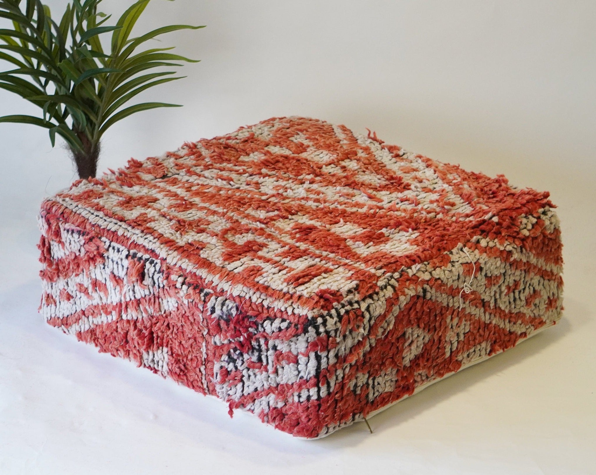 Moroccan Kilim Pouf floor cushion Ottoman