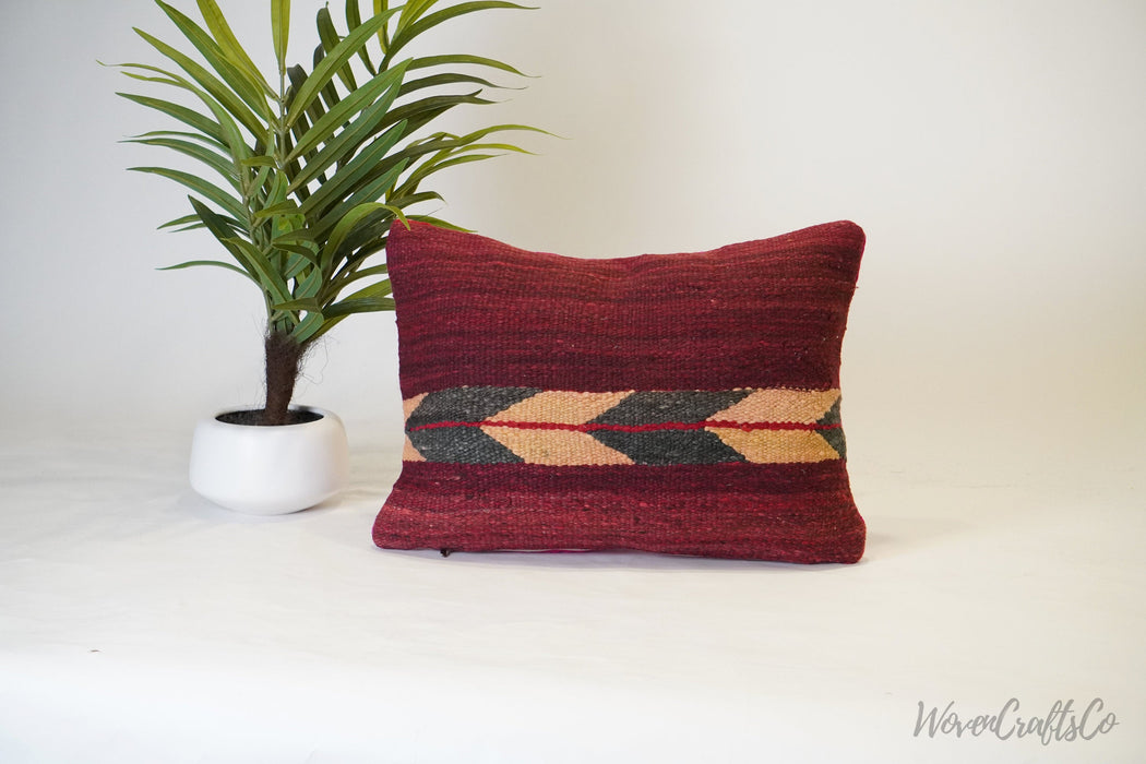 Excellent  kilim Pillow, Bohemian Pillow, decorative Pillow - Handcrafted from vintage Moroccan wool rug
