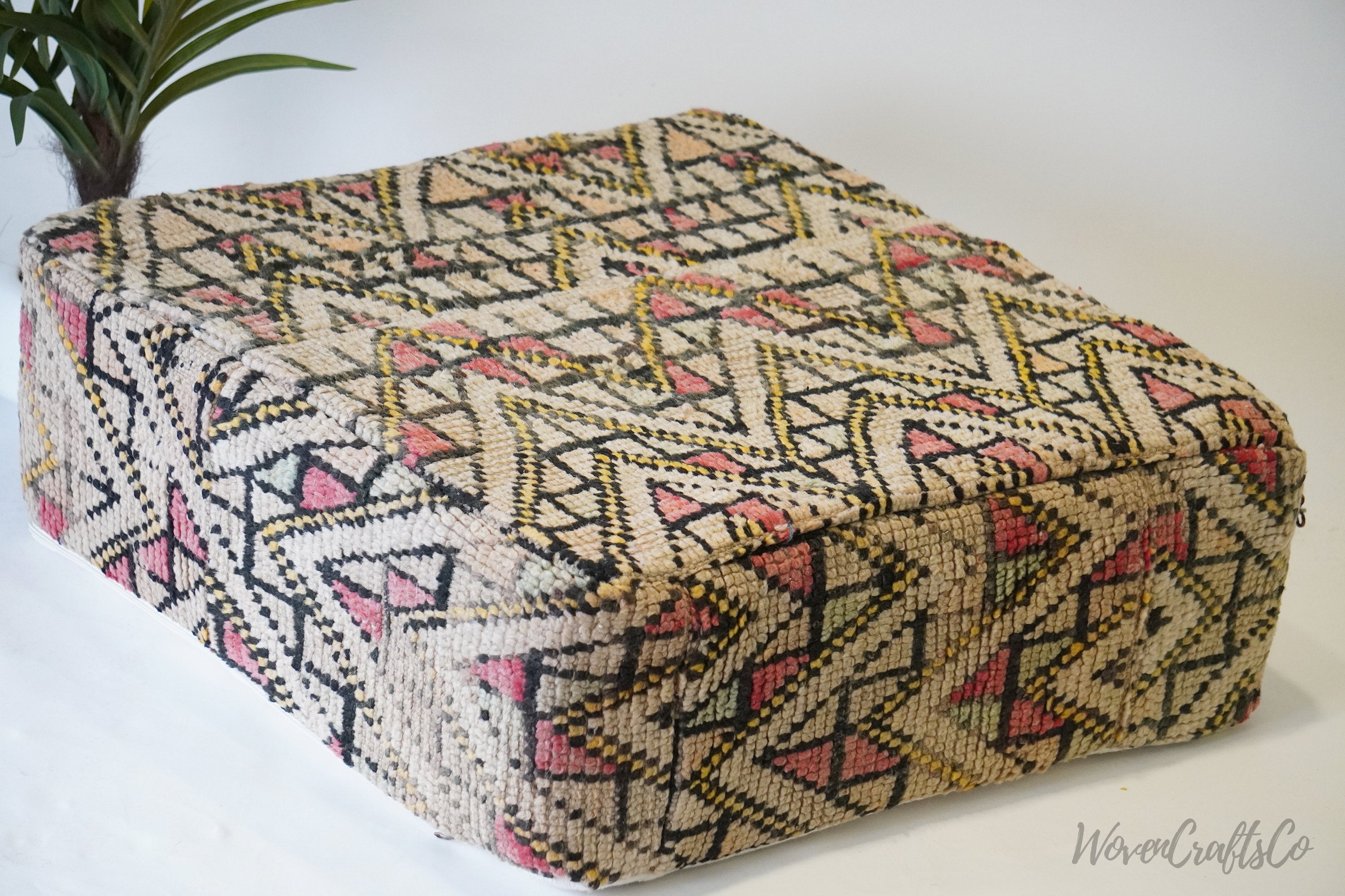 Square Boujaad Moroccan Pouf