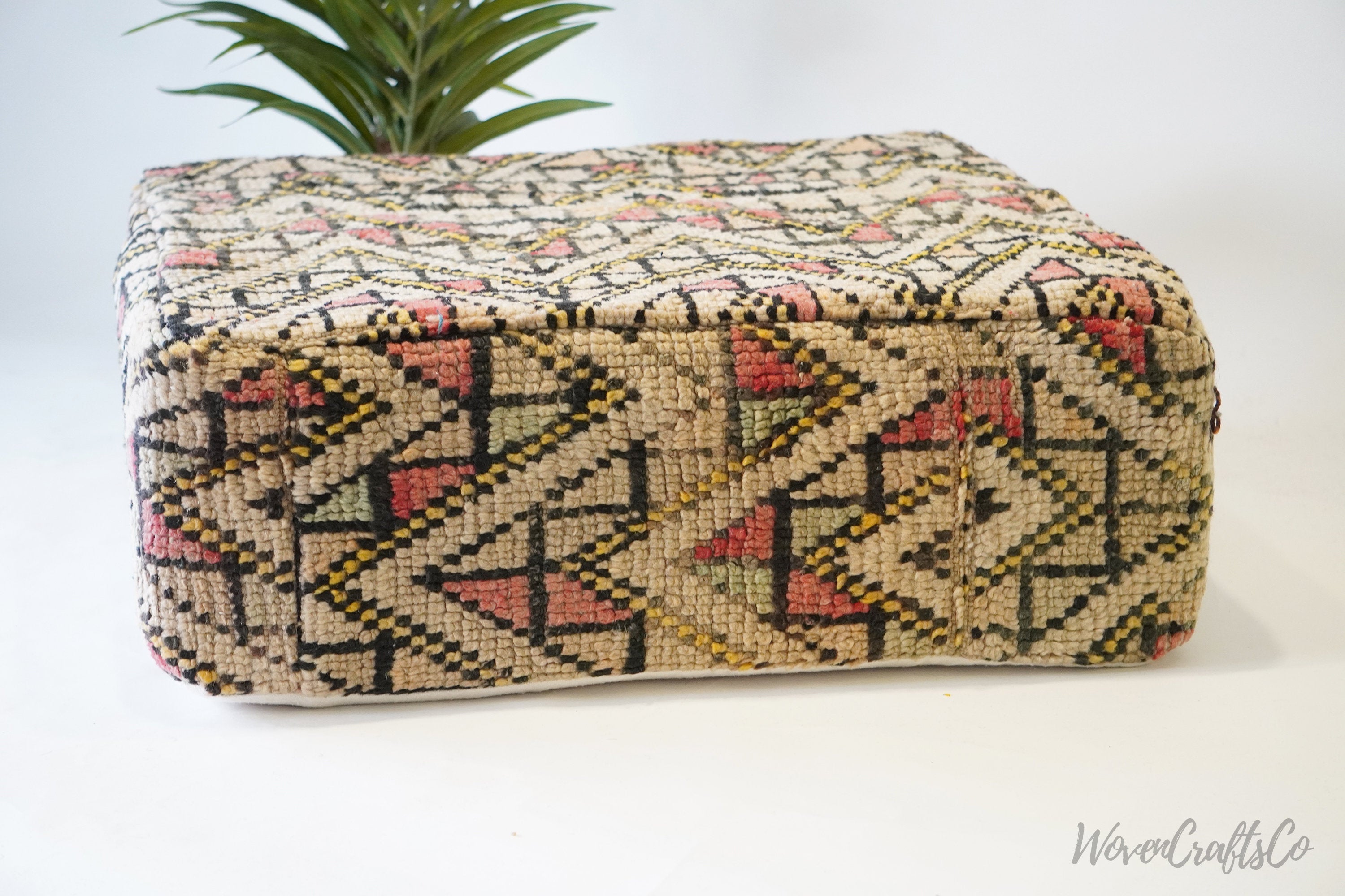 Square Boujaad Moroccan Pouf