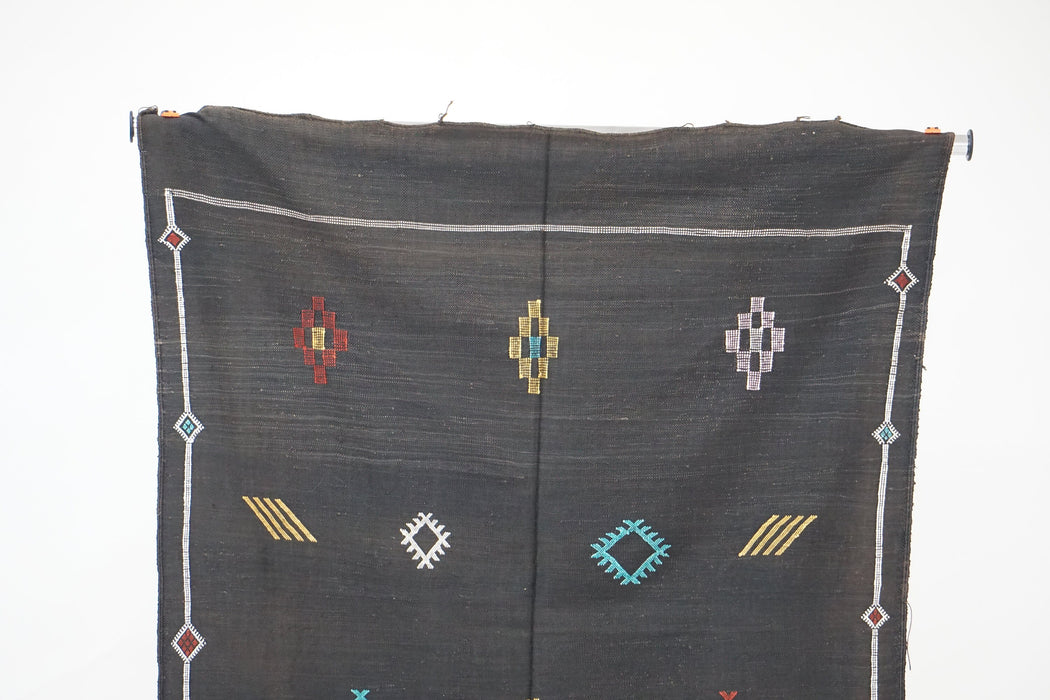 Moroccan rug, Dark Brown Cactus Rug.
