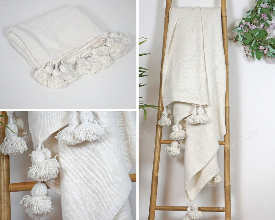 CUSTOM Personalized Cotton Blanket - Handwoven
