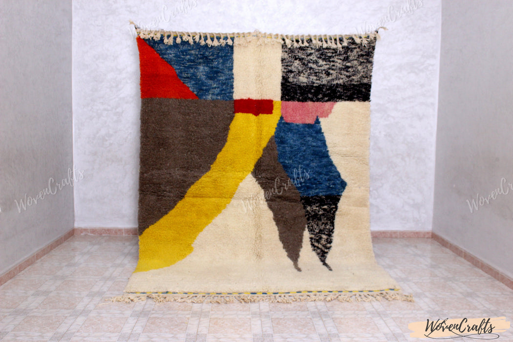 Handmade Moroccan wool rug